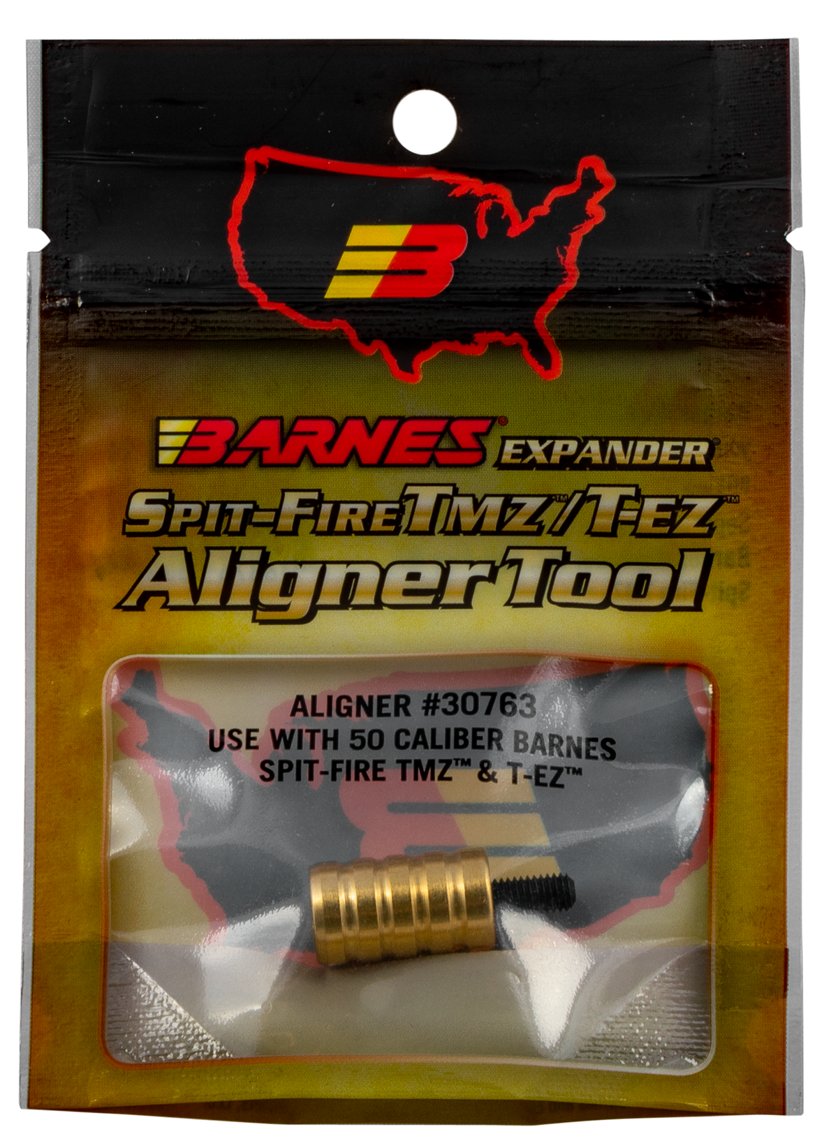 Barnes Bullets Spit-Fire TMZ/T-EZ Alignment Tool 50 Cal Muzzleloader 0.85" Brass — view 2