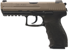 HK P30L V3 9mm Luger 4.45" 15+1 DA/SA Semi-Auto Pistol - FDE — view 2