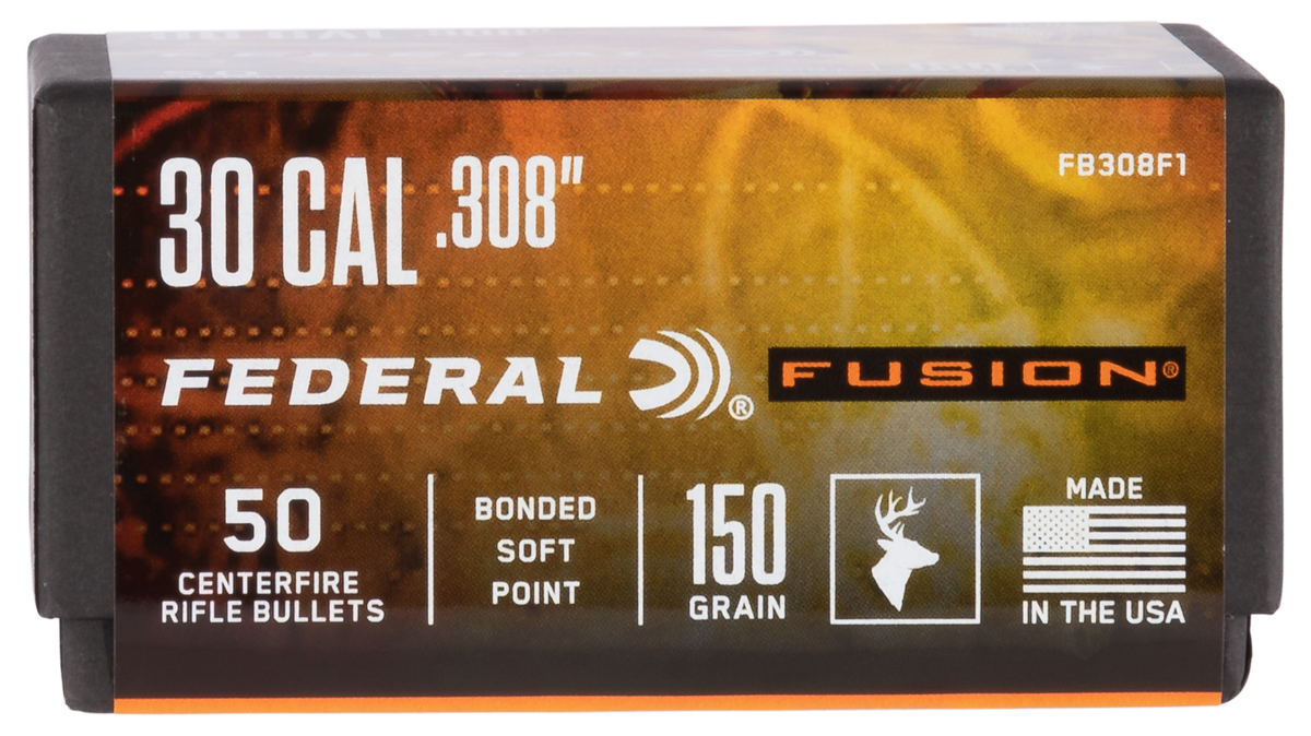 Federal Fusion Component 30 Cal .308 150gr Soft Point Reloading Bullets - 50/Box — view 2