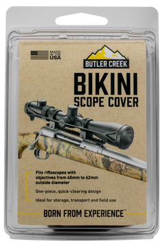Butler Creek 19000 Bikini Scope Cover - Up To 62mm Objective - Slip-On Rubber - Black — view 2