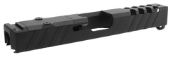 TacFire Replacement Slide 9mm Luger Graphite Black Cerakote Optics Cut Slide Ports - Glock 17 Gen3 — view 2