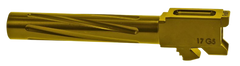 Rival Arms Precision V1 Match Grade Glock 17 Gen5 9mm Luger 4.49" Fluted Stainless Steel Barrel - Gold PVD — view 2