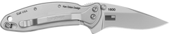 Kershaw Chive 1600 1.90" Folding Drop Point Plain 420HC - Bead Blasted Stainless — view 2
