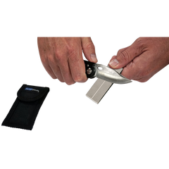 Accusharp 027C Pocket Stone Fine/Coarse Diamond Sharpener Gray — view 2