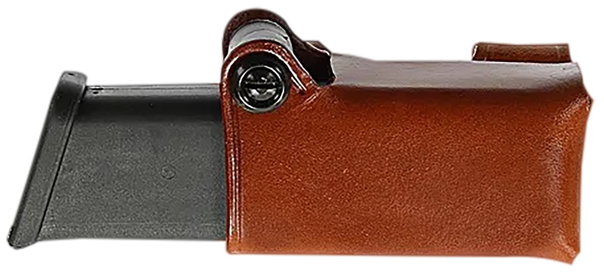 Galco HMC24 HMC Horizontal Mag Carrier Tan Steerhide Fits Glock 17 Gen 1-5 Ambidextrous — view 2
