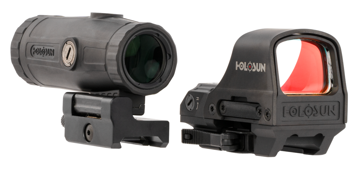 Holosun HS510CHM3X HS510C & HM3X Combo Kit 1x/3x 2 MOA Red Dot/65 MOA Circle Black Anodized — view 2