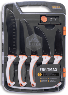 Outdoor Edge EM1 ErgoMax 5-Piece Game Processing Knife Set 5Cr13MoV Black Titanium-Coated Blades — view 2