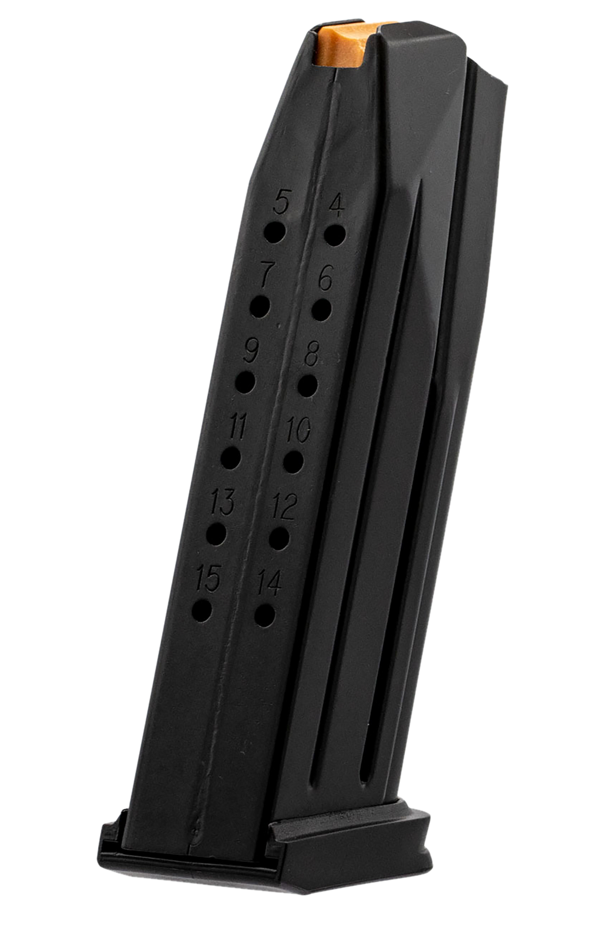 FN 509 Midsize 9mm Luger 15-Rd Black Stainless Steel Pistol Magazine — view 2
