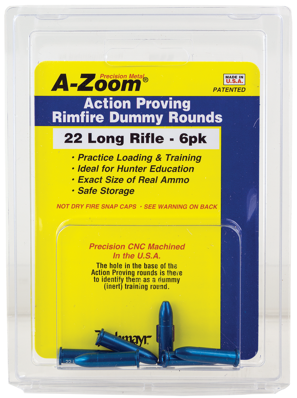 A-Zoom Rimfire Action Proving 22 LR Dummy Rounds 6-Pack — view 2