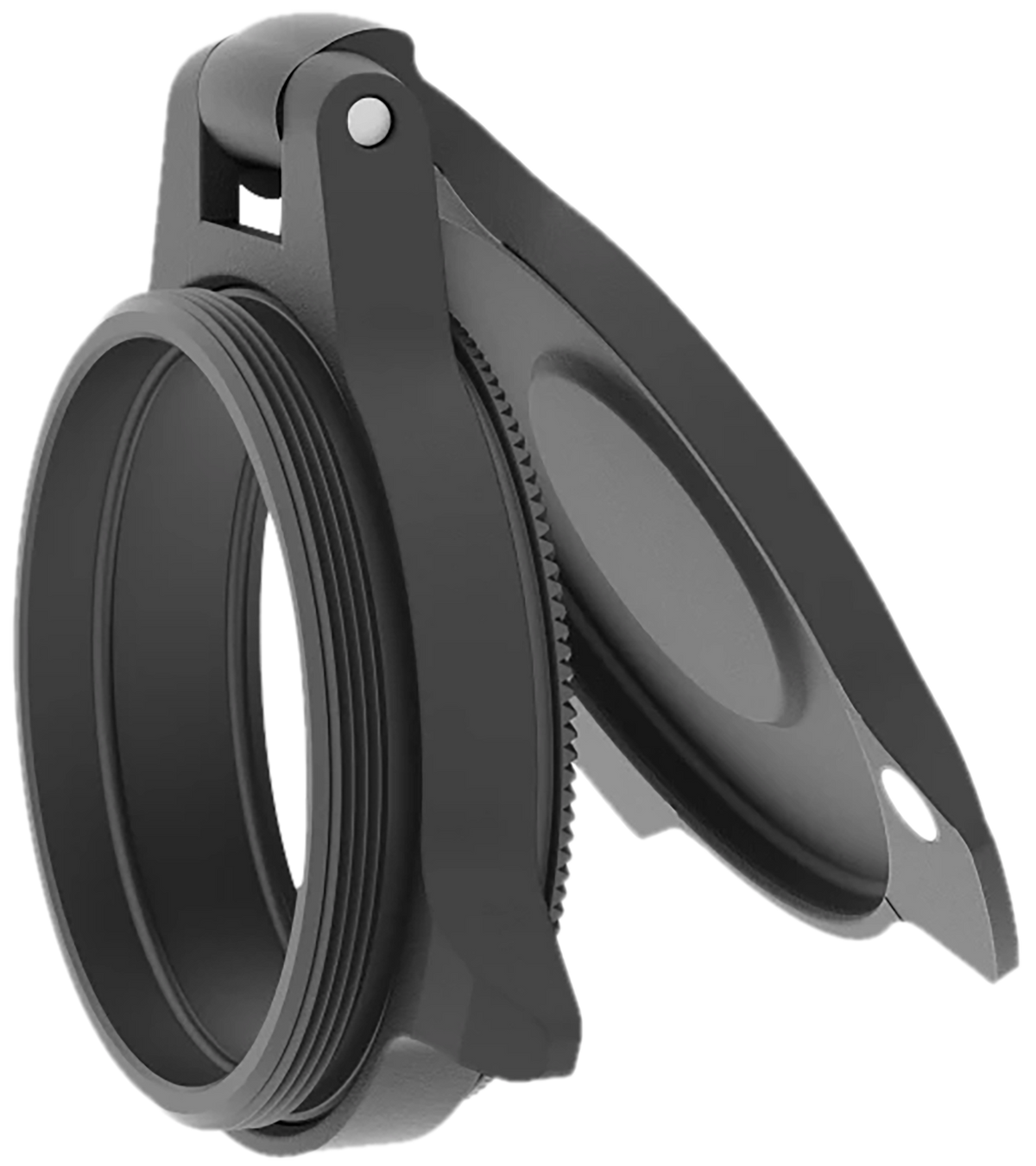 Leupold Alumina Flip-Back Lens Cover 28mm Objective Matte Black — view 2