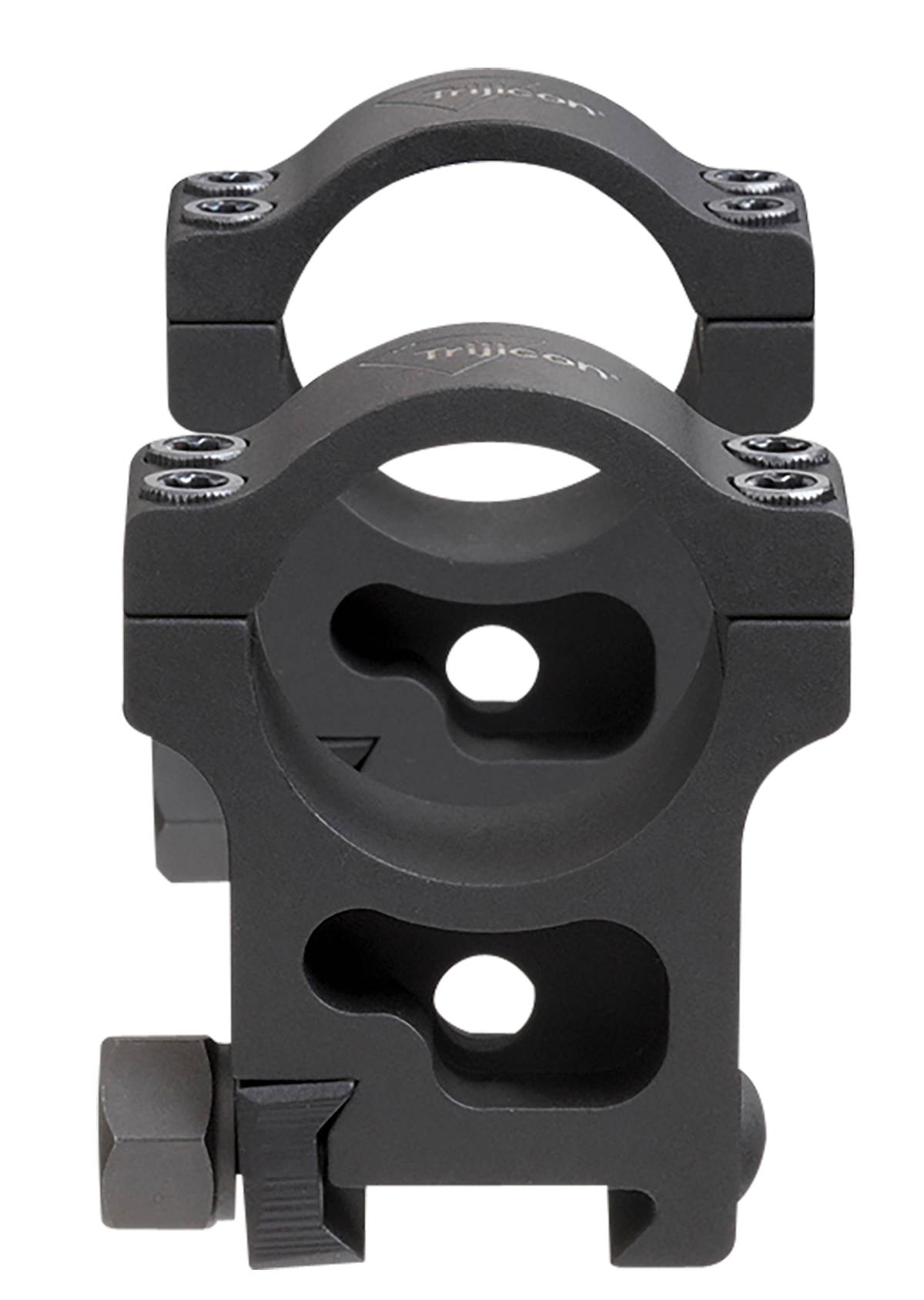 Trijicon AC22011 AccuPoint 30mm Extra High Riflescope Rings - Black Hardcoat Anodized - Pair — view 2