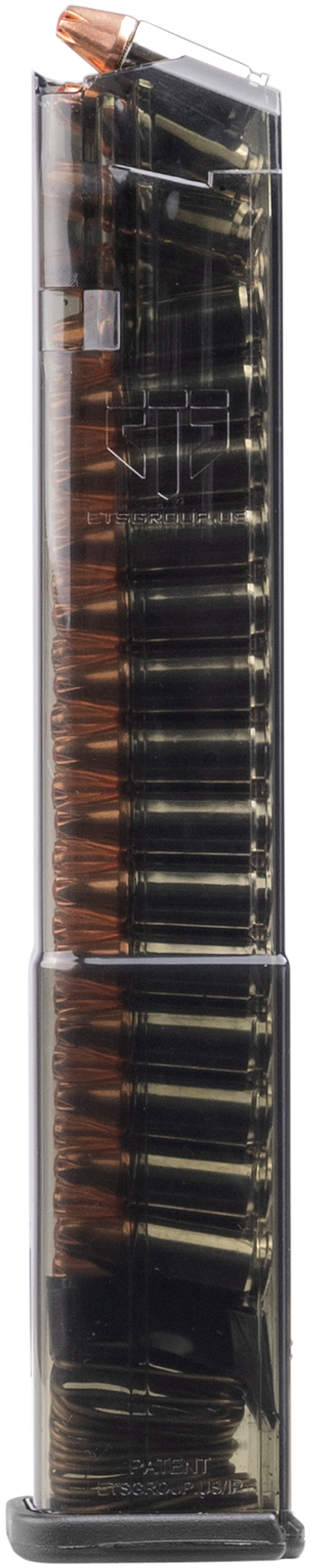 ETS Group Glock Compatible 9mm Luger 17rd Polymer Magazine - Smoke — view 2
