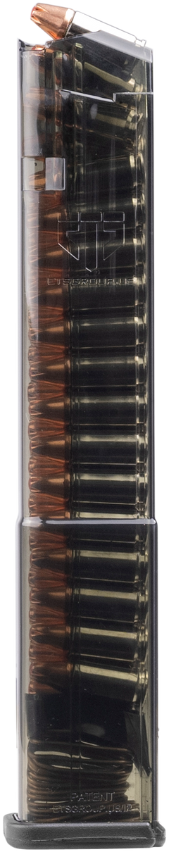 ETS Group Glock Compatible 9mm Luger 17rd Polymer Magazine - Smoke — view 2