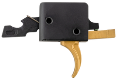 CMC Triggers 91501GF Gold Finger Drop-In AR-15/AR-10 Single-Stage Curved Trigger 3-3.50 lbs - Gold — view 2