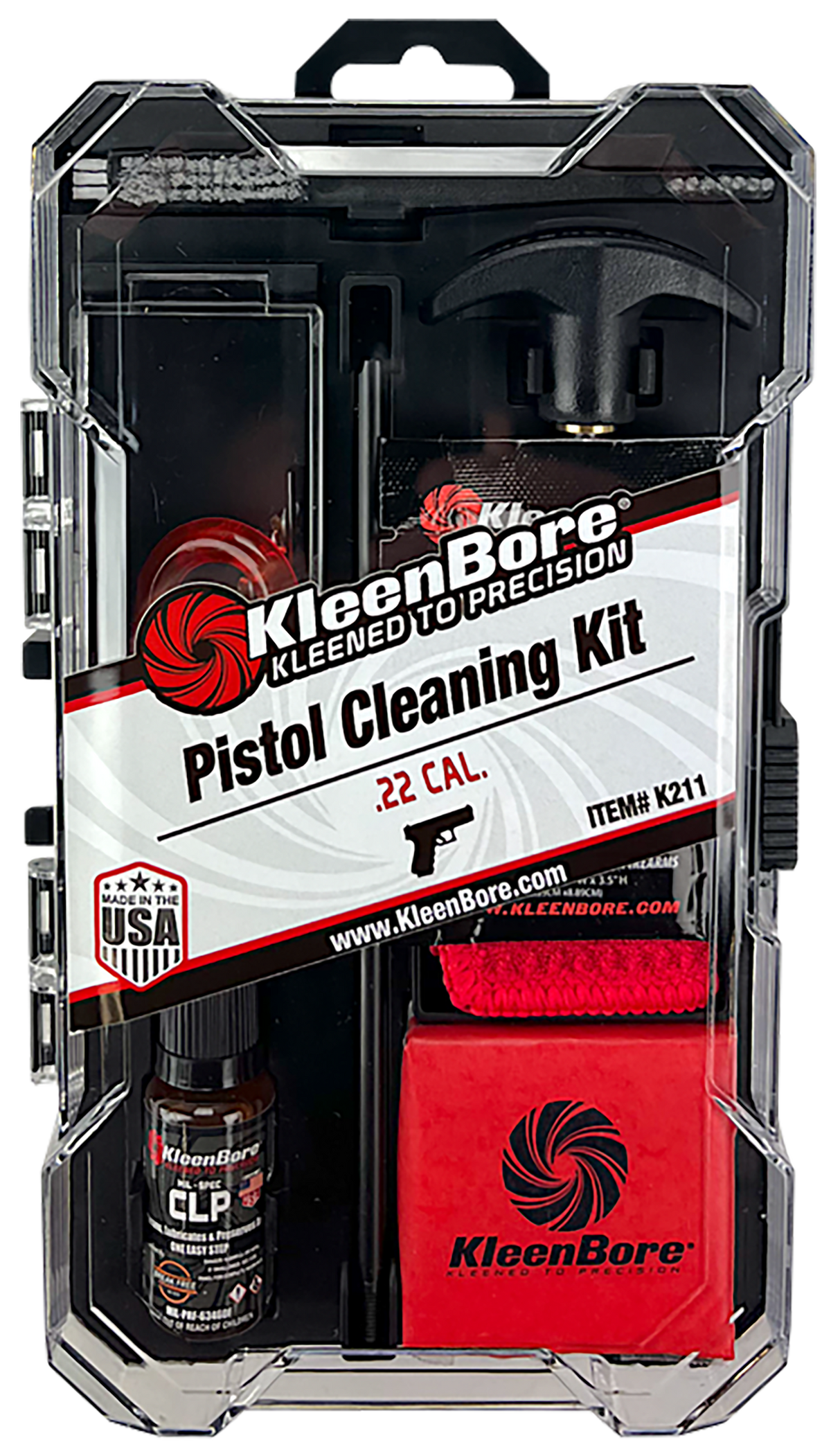 Kleen-Bore K211 Classic Cleaning Kit .22 Cal Handgun — view 2