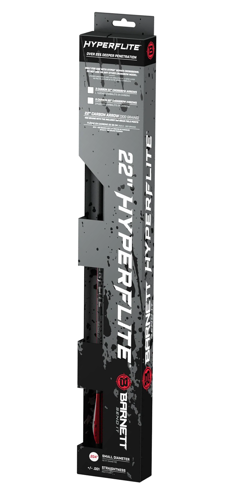 Barnett Outdoors Hyperflite 22" Crossbow Bolts 5pk Red/White — view 2