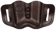 1791 Gunleather MAG-F 2.2 Double Mag Holster Double Stack Belt Slide Signature Brown Leather — view 2