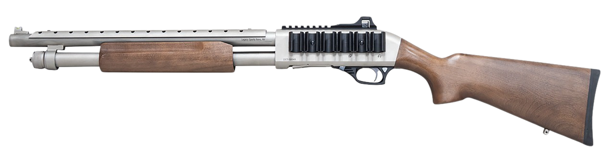 Citadel Mariner 20 Gauge 3" 4+1 18.5" Pump-Action Shotgun - Nickel / Walnut — view 2