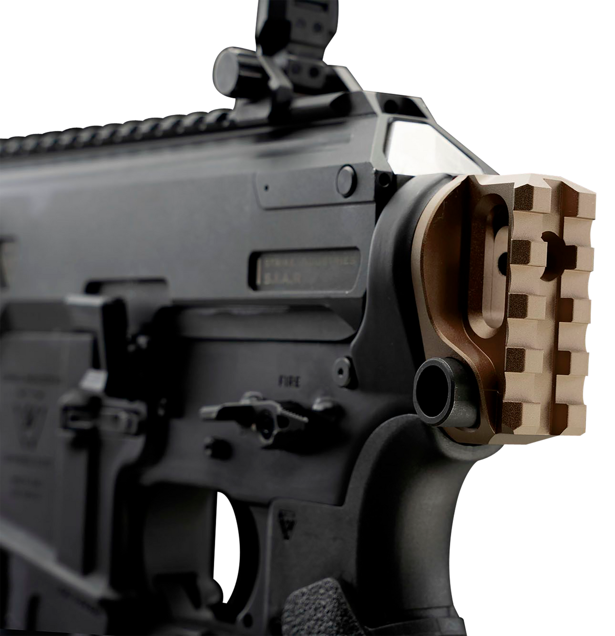 Strike Industries AR Picatinny Stock Adapter 6061-T6 Aluminum FDE - AR-15/AR-10 — view 2
