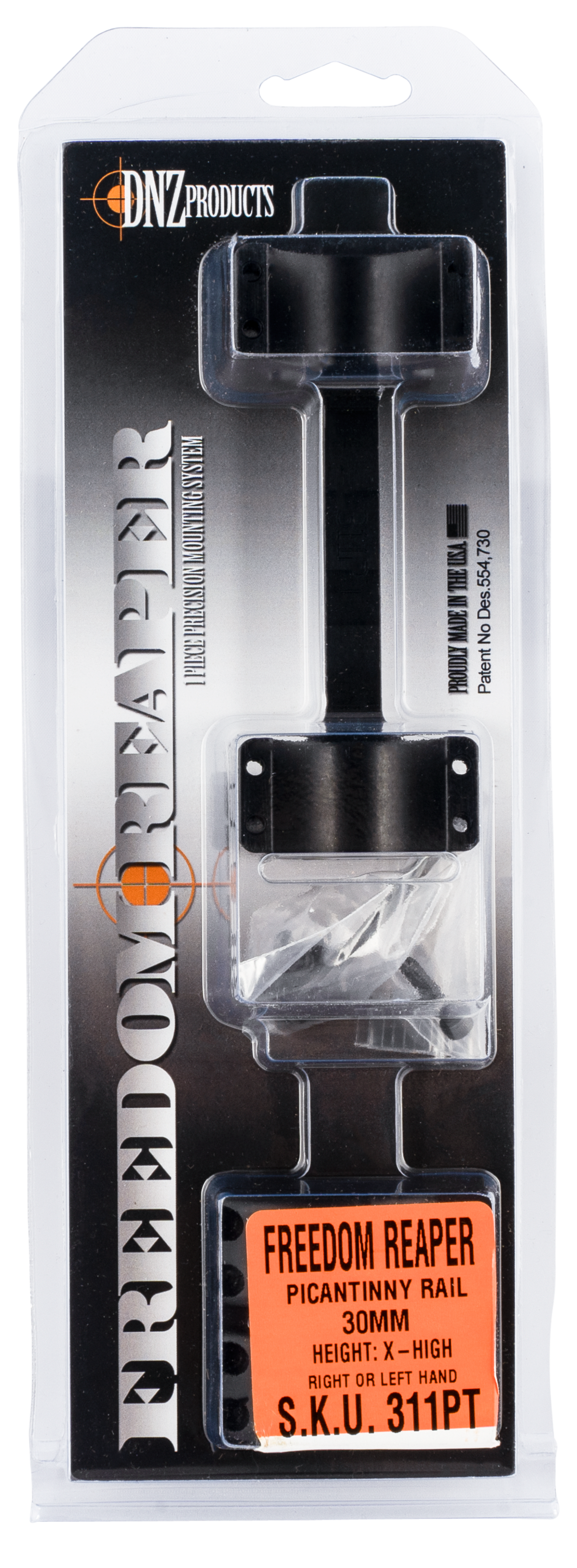 DNZ Freedom Reaper Picatinny Rail 30mm Extra High 1-Pc Matte Black Scope Mount & Ring Combo — view 2