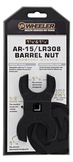 Wheeler Delta Series Barrel Nut Crowfoot Wrench 30mm & 1-5/16" Black Steel — view 2