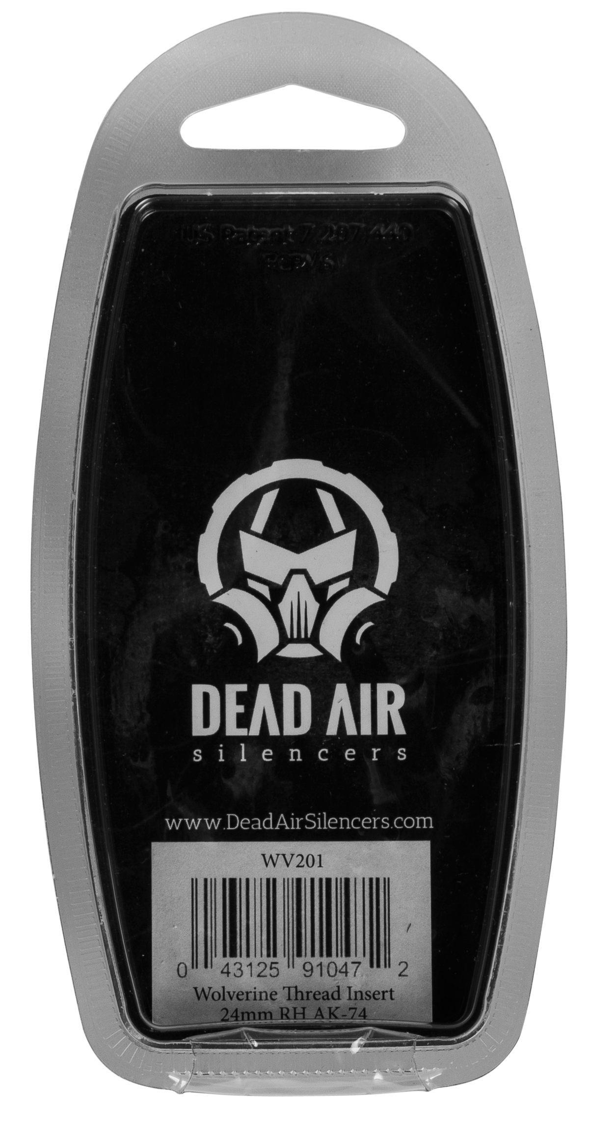 Dead Air Wolverine PBS-1 Thread Insert 24x1.5mm RH Black — view 2