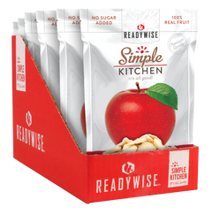 ReadyWise Simple Kitchen Freeze Dried Fruit Sweet Apples 1 Serving Pouch - 6 Pouch Case — view 2