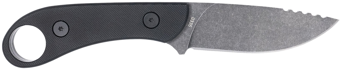CobraTec Knives Skinner Gen II 3.5" Fixed Blade D2 Steel Plain Edge Stonewashed G10 Handle — view 2