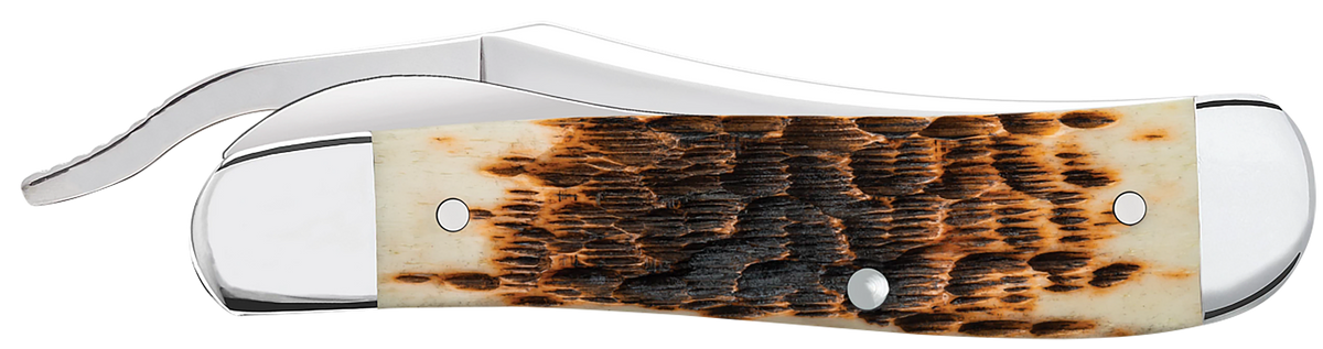Case RussLock 2.70" Folding Pocket Knife Tru-Sharp SS Amber Bone — view 2