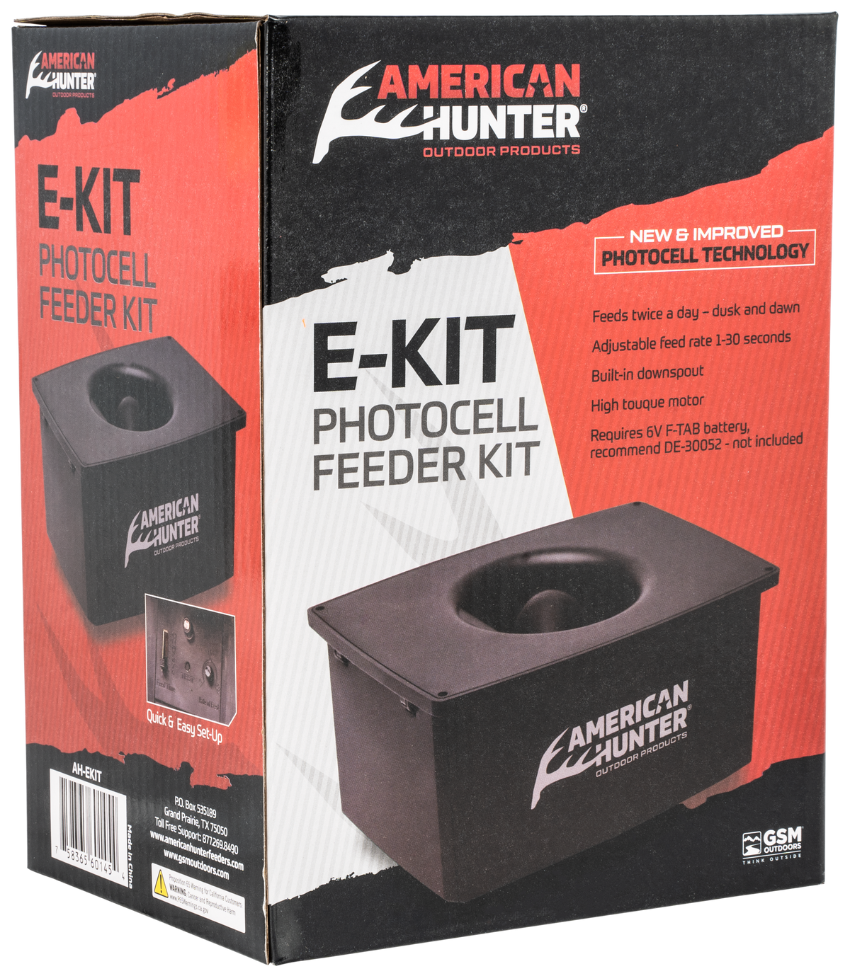 American Hunter AHEKIT Photocell Feeder Kit 2 Programs 1-30 Seconds Duration Black — view 2