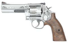 Smith & Wesson Model 686+ 357 Mag/38 Special +P 4.13" 7-Shot DA/SA L-Frame Revolver - Engraved Stainless — view 2