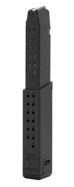 Kriss USA Mag-Ex2 Extension Kit 45 ACP 30-Rd Polymer Black - Compatible w/ Glock 21 Gen3-5 — view 2