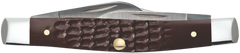 Case 00081 Small Stockman 2"/1.5"/1.49" Folding Clip/Sheepfoot/Pen Plain - Brown Jigged Synthetic — view 2
