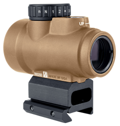 Trijicon MRO SD 1x25mm 2 MOA Green Dot Reflex Sight - Coyote Tan - Full Co-Witness Mount — view 2