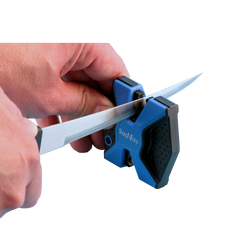Accusharp 334C SharpNEasy 2-Step Fine, Coarse Ceramic Stone Sharpener Plastic Handle Black/Blue — view 2