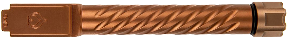 Ballistic Advantage Premium Series 9mm Luger 5" Spiral Fluted Threaded Barrel - Copper PVD - Fits Glock 17 Gen 5 — view 2
