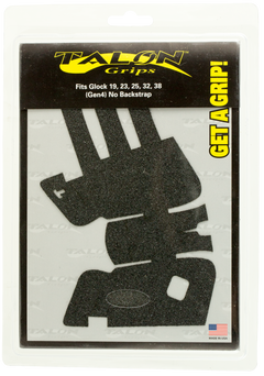 Talon 110G Adhesive Grip for Glock 19/23/25/32/38 Gen4 No Backstrap - Black Granulate — view 2