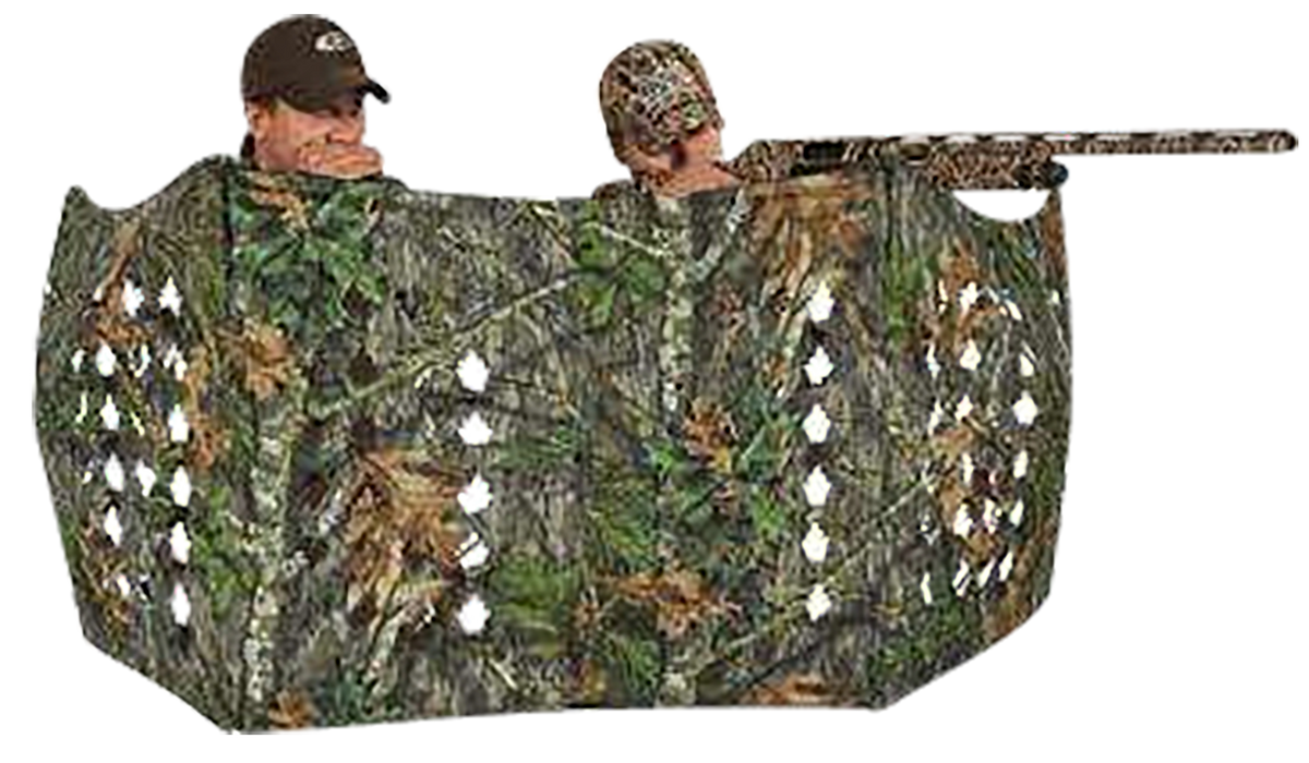 Ameristep Throwdown Turkey Ground Blind Mossy Oak Obsession ZS3 3-Panel 91" — view 2