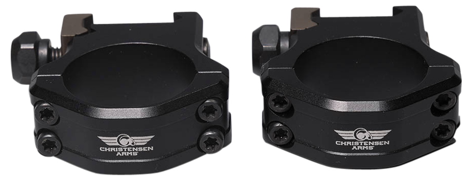 Christensen Arms Ultralight PRSR-X2 1" Low Scope Rings - Black Anodized — view 2