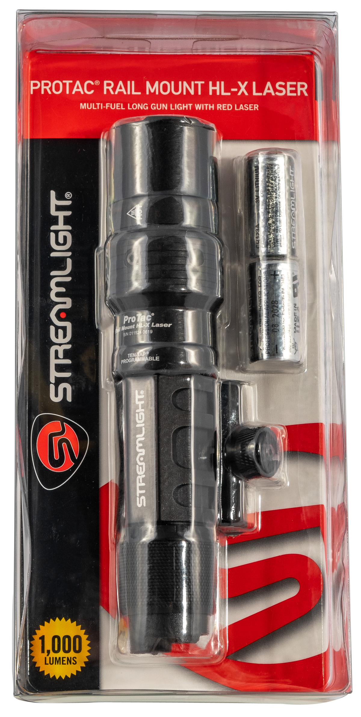 Streamlight 88089 ProTac HL-X Rail Mount 60/1000 Lumens White LED Red Laser - Black Anodized — view 2