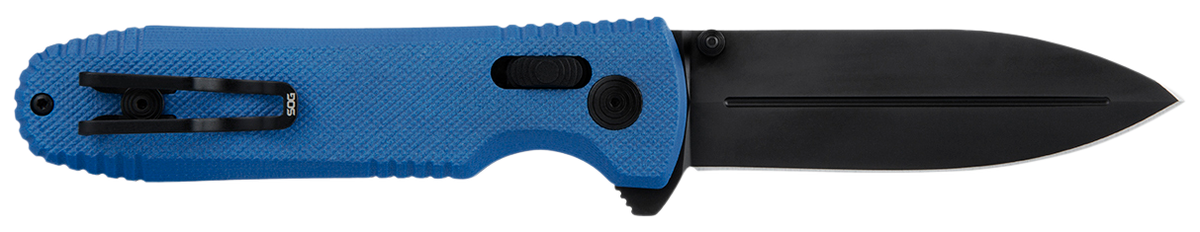 S.O.G Pentagon XR LTE 3.60" Spear Point TiNi CTS XHP Blue G10 Folding Knife — view 2