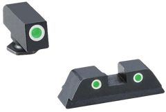 Ameriglo GL119 Classic Tritium Sight Set for Glock Gen 1-4 10mm/.45/.357 - Green Tritium White Outline — view 2