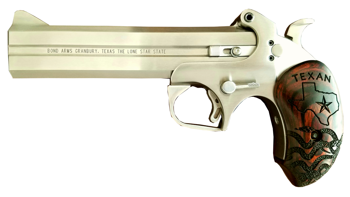 Bond Arms Texan Original 45 Colt / 410 Gauge 6" 2-Rd Derringer - Extended Rosewood — view 2