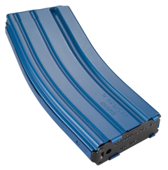DuraMag Speed AR-15 30rd .223 Rem/5.56/300 BLK Blue Aluminum Magazine w/ Black Follower — view 2