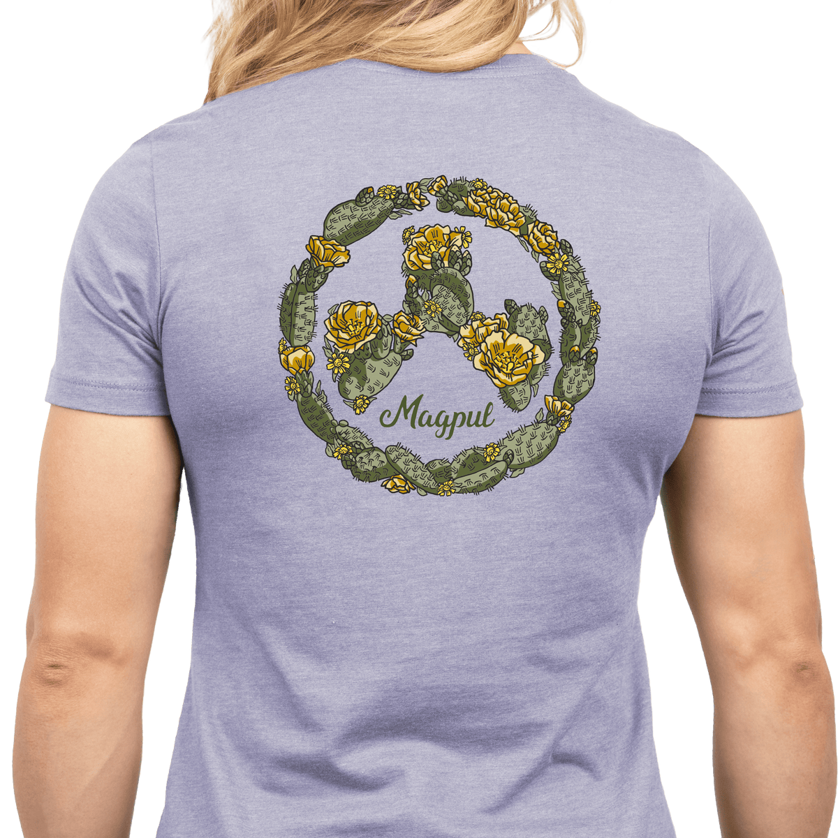 Magpul Industries Prickly Pear Women's Orchid Heather Short Sleeve T-Shirt 3XL — view 2