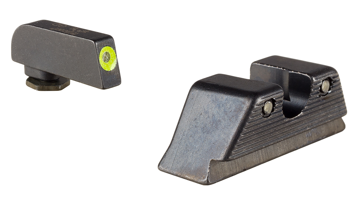 Trijicon HD XR Night Sight Set Green Tritium Yellow Outline Front / Green Tritium Rear - Fits Glock 17 MOS / 19 MOS / 34 MOS / 45 MOS — view 2