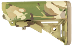 B5 Systems Enhanced SOPMOD AR-15/M4 MultiCam Collapsible Stock - Mil-Spec Tube Not Included — view 2