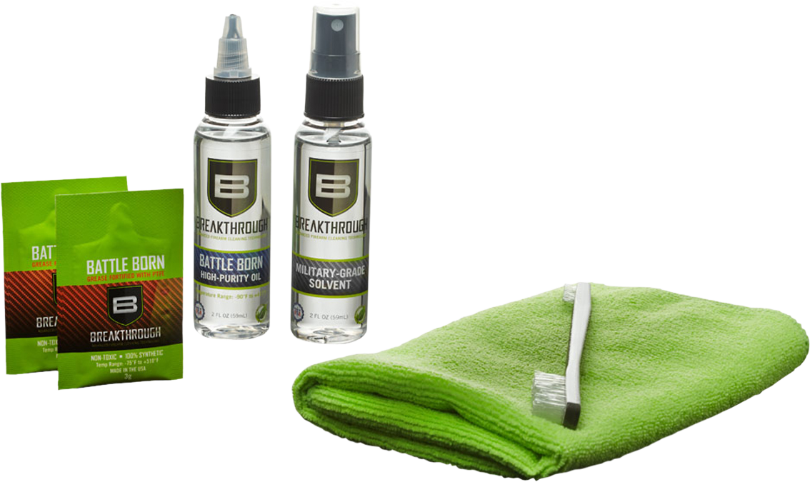 Breakthrough Clean BT-101 Basic Cleaning Kit Multi-Caliber - Green — view 2