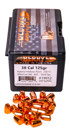 Berry's Superior Plated .38/.357 125gr Hollow Point Reloading Bullets - 250/Box — view 2