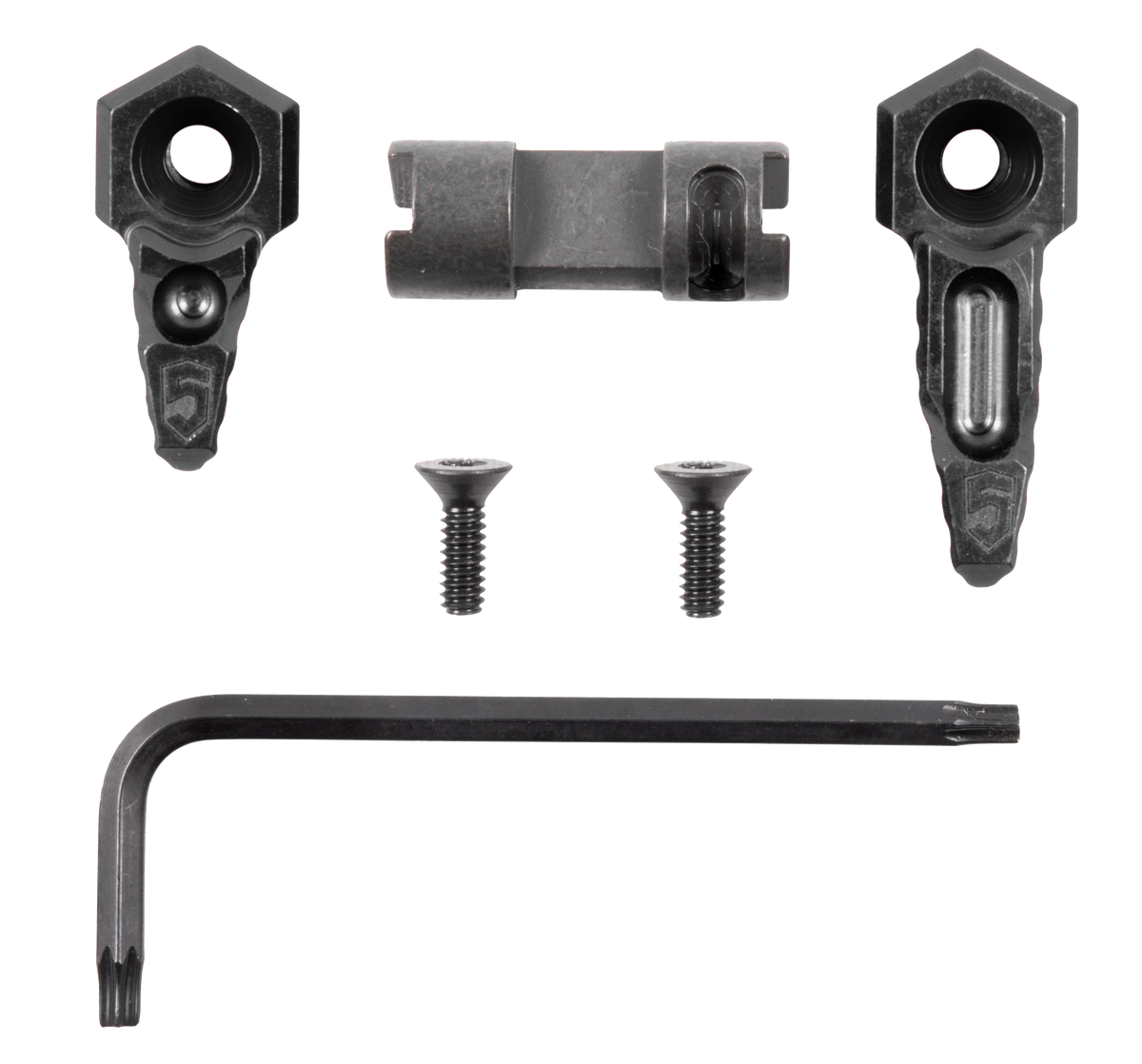 Phase 5 Weapon Systems SAFE-90 90 Degree Ambidextrous Safety Selector AR-15/AR-10 1.56" Black Anodized Aluminum — view 2